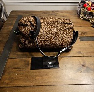 Botegga Veneta Iconic Leopard Crossbody